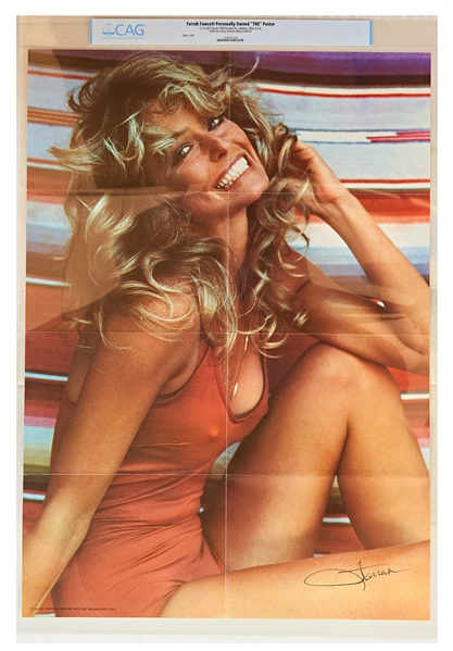 Farrah Fawcetts The Poster That Defined a Decade -- Likely a First Edition & From the Personal Collection of Farrah, as Authenticated by CAG