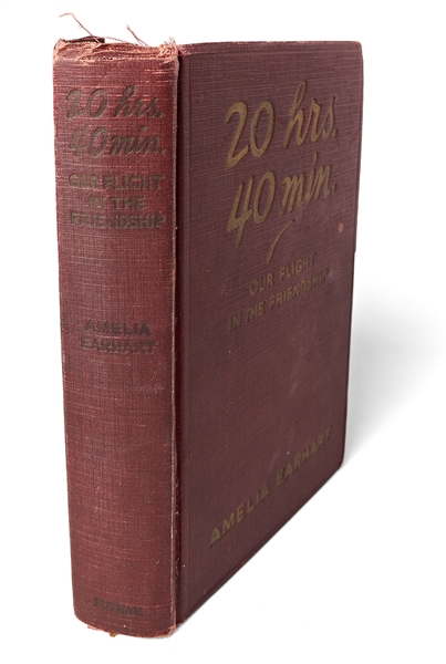 Amelia Earhart Signed First Edition of ''20 Hrs. 40 Mins.'' -- The Memoir of Her 1928 Transatlantic Flight