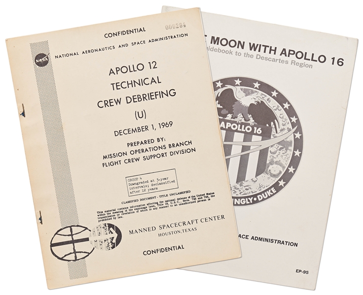 Apollo 12 Technical Crew Debriefing -- Marked Confidential & Stamped With Serial Number 284