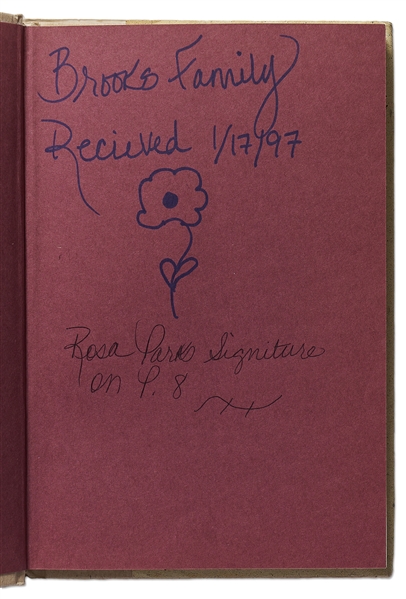 Rosa Parks Signed First Edition of ''Dear Mrs. Parks / A Dialogue With Today's Youth''