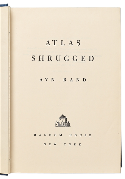 Ayn Rand Signed ''Atlas Shrugged'' -- Special 10th Anniversary Limited Edition with Rare Glassine Dust Jacket & Slipcase