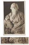 Nobel Prize Winning Poet Rabindranath Tagore Signed Photo