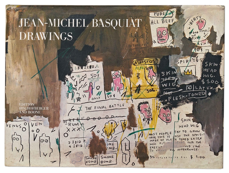 Jean-Michel Basquiat Signed First Edition of His ''Drawings''