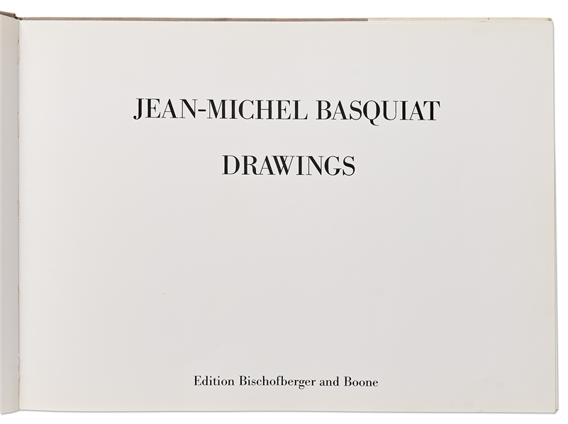 Jean-Michel Basquiat Signed First Edition of His ''Drawings''