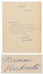 Norman Rockwell Letter Signed  -- ...We couldnt have better bosses...