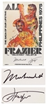 Muhammad Ali and Joe Frazier Signed Thrilla in Manilla Poster by LeRoy Neiman