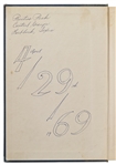 Bill Wilson Signed Alcoholics Anonymous Big Book, Without Inscription -- Also Signed by Early AA Member Chuck Chamberlain