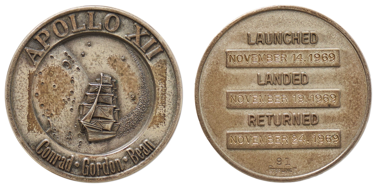 Space-Flown Apollo 12 Robbins Medal -- Serial Number 91