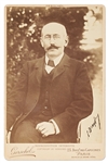 Alfred Dreyfus Signed Cabinet Card -- The Man Wrongfully Convicted of Spying for Germany in the Dreyfus Affair