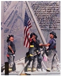 Thomas E. Franklin, 9/11 Photographer of Raising the Flag at Ground Zero, Signed 16 x 20 Photo with His Handwritten Essay About 9/11