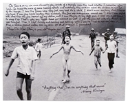 Kim Phuc Phan Thi Signed 20 x 16 Photo -- Napalm Girl, the Face of the Vietnam War, Here Gives Witness to Her Napalm Attack in Vietnam