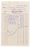 Marilyn Monroes Drug Store Bill from 1956