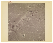 Apollo 14 Red Number NASA Photo of the Lunar Surface -- With A Kodak Paper Watermark on Verso