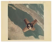 Apollo 7 Red Number Photo Showing Baja California, the Gulf of California, Mexico -- Printed on A Kodak Paper