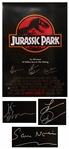 Jurassic Park Cast-Signed Poster -- Signed by Jeff Goldblum, Laura Dern & Sam Neill