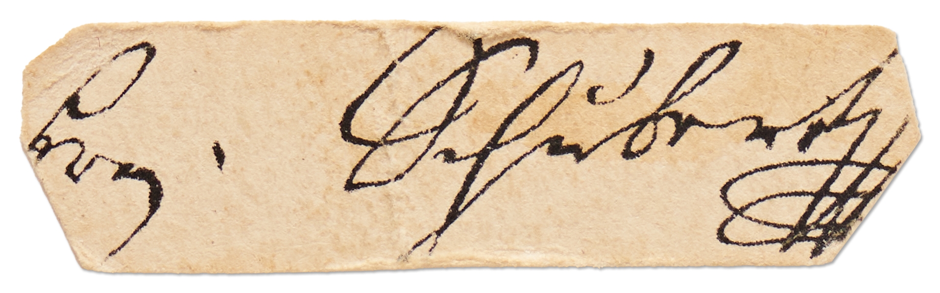 Franz Schubert Signature -- With PSA/DNA COA