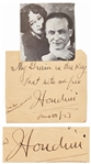 Harry Houdini Autograph Note Signed -- My Brain is the Key that sets me free