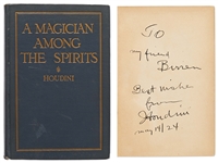 Harry Houdini Signed First Edition of His Book A Magician Among the Spirits