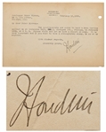 Harry Houdini Letter Signed -- ...The Spiritualists are going to hold a Mass Meeting against me...Please visit and let me have a report on same...