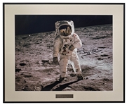 Buzz Aldrin 20'' x 16'' Signed ''Visor'' Photo