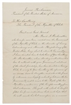 James Buchanan Letter Signed as President to the President of Chile