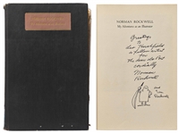 Norman Rockwell Signed First Edition of My Adventures as an Illustrator -- With Hand-Drawn Caricature Sketch by Rockwell of a Medieval Knight