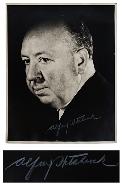 Alfred Hitchcock Signed 11'' x 14'' Photo