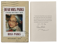 Rosa Parks Signed First Edition of Dear Mrs. Parks / A Dialogue With Todays Youth