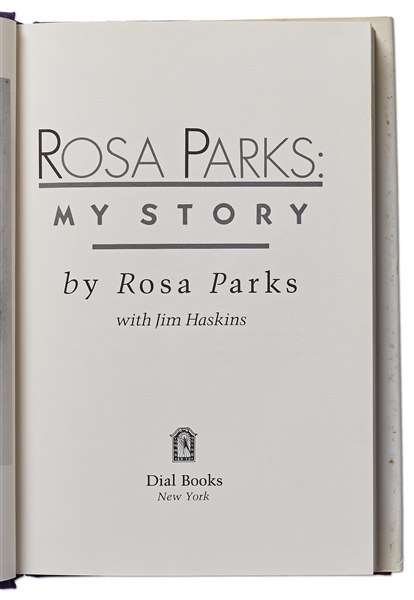 Rosa Parks Signed First Edition of ''My Story''