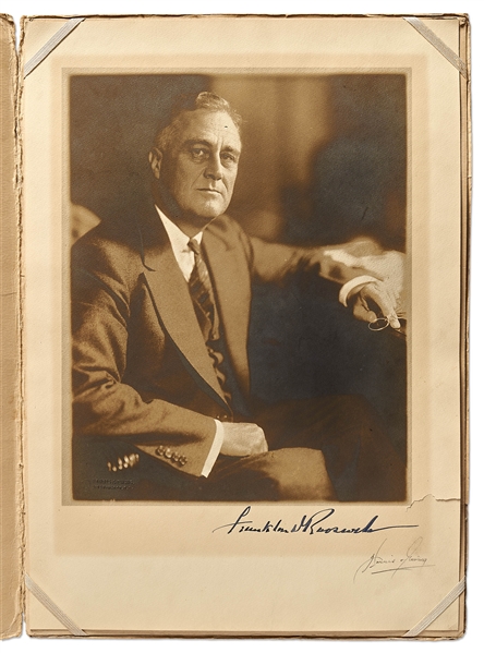 Franklin D. Roosevelt Signed Photograph -- By Photographer Harris & Ewing