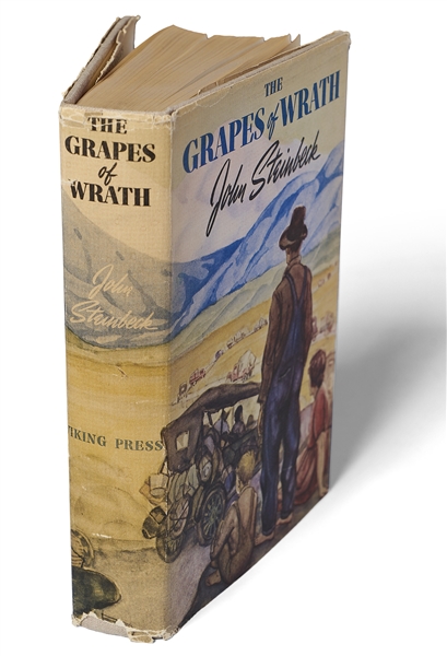 John Steinbeck's ''The Grapes of Wrath'' First Edition, First Printing in First Printing Dust Jacket -- Pristine, Near Fine Condition