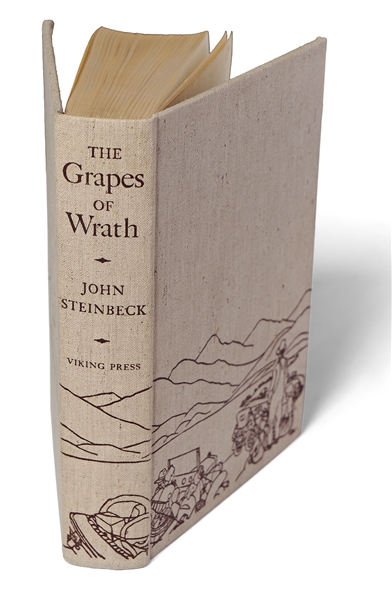 John Steinbeck's ''The Grapes of Wrath'' First Edition, First Printing in First Printing Dust Jacket -- Pristine, Near Fine Condition