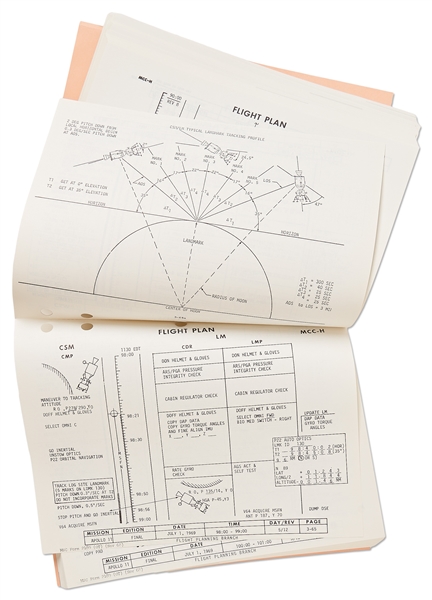 Original Apollo 11 Final Flight Plan from 1 July 1969