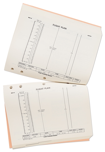 Original Apollo 11 Final Flight Plan from 1 July 1969