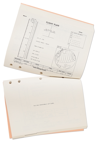 Original Apollo 11 Final Flight Plan from 1 July 1969