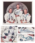 Apollo 11 Crew-Signed Official Mission Portrait -- Without Inscription & Near Fine -- With Zarelli COA for All 3 Signatures