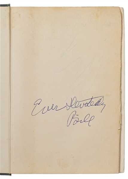 Bill Wilson Signed Alcoholics Anonymous Big Book, Without Inscription -- Also Signed by Early AA Member Chuck Chamberlain