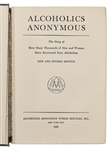 Bill Wilson Signed Alcoholics Anonymous Big Book, Without Inscription -- Also Signed by Early AA Member Chuck Chamberlain