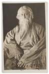 Nobel Prize Winning Poet Rabindranath Tagore Signed Photo