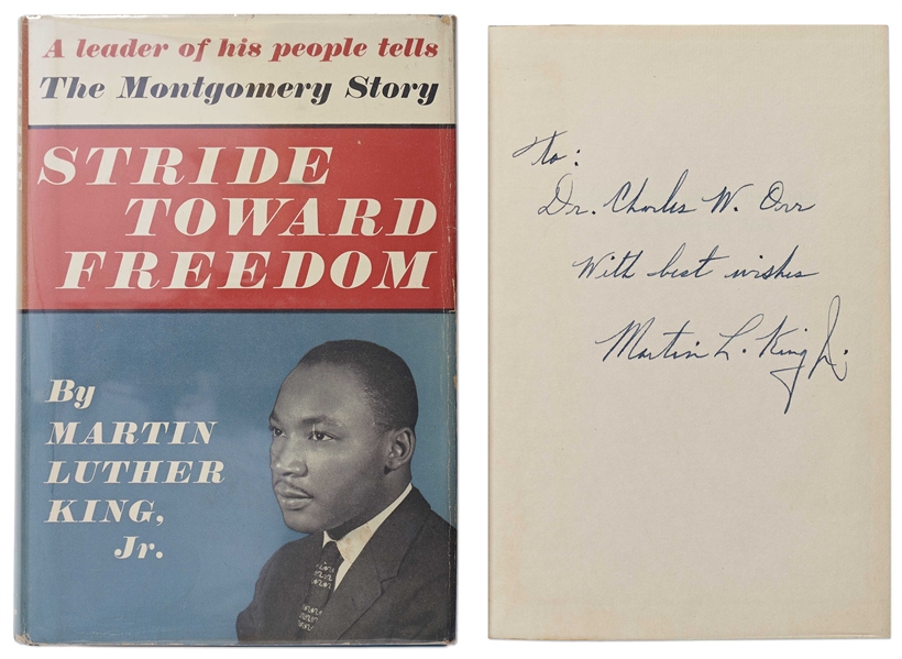 Martin Luther King Signed First Edition, First Printing of ''Stride Toward Freedom'' in Original Dust Jacket