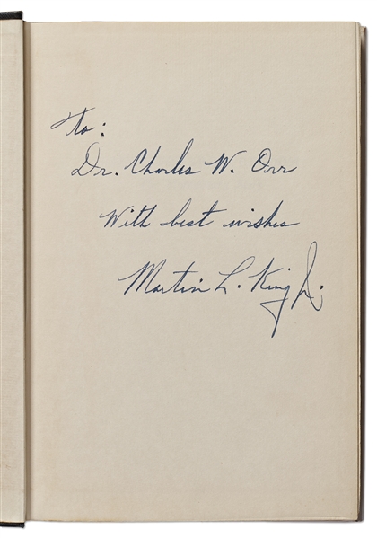 Martin Luther King Signed First Edition, First Printing of ''Stride Toward Freedom'' in Original Dust Jacket