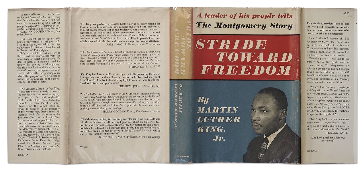 Martin Luther King Signed First Edition, First Printing of ''Stride Toward Freedom'' in Original Dust Jacket