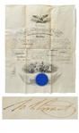 Ulysses S. Grant Naval Appointment Signed as President -- Grant Appoints William R. Bridgman as Commander in the Navy