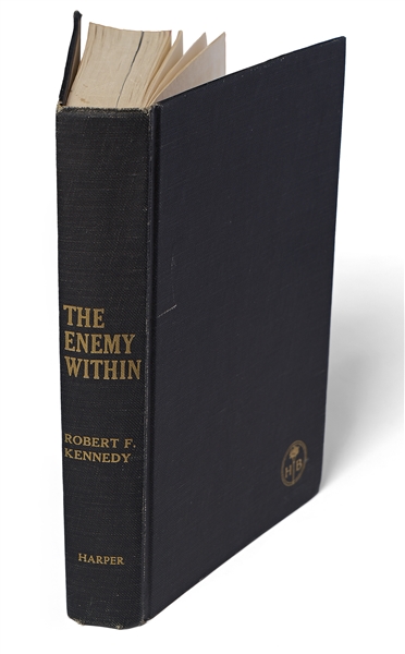 Robert F. Kennedy Signed First Edition of ''The Enemy Within'' -- Without Inscription