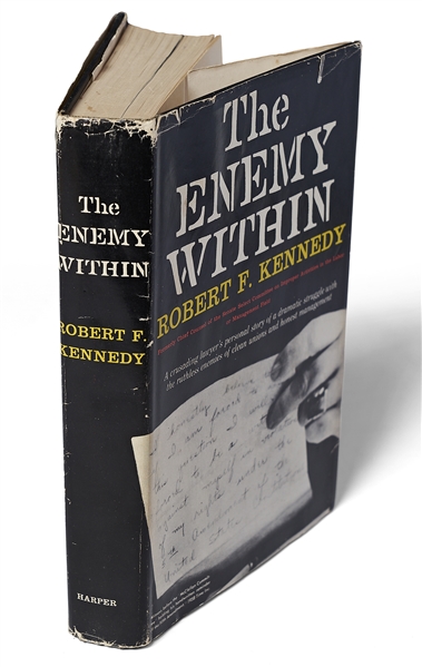 Robert F. Kennedy Signed First Edition of ''The Enemy Within'' -- Without Inscription