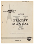 Original Saturn V Flight Manual Issued by NASA in January 1969