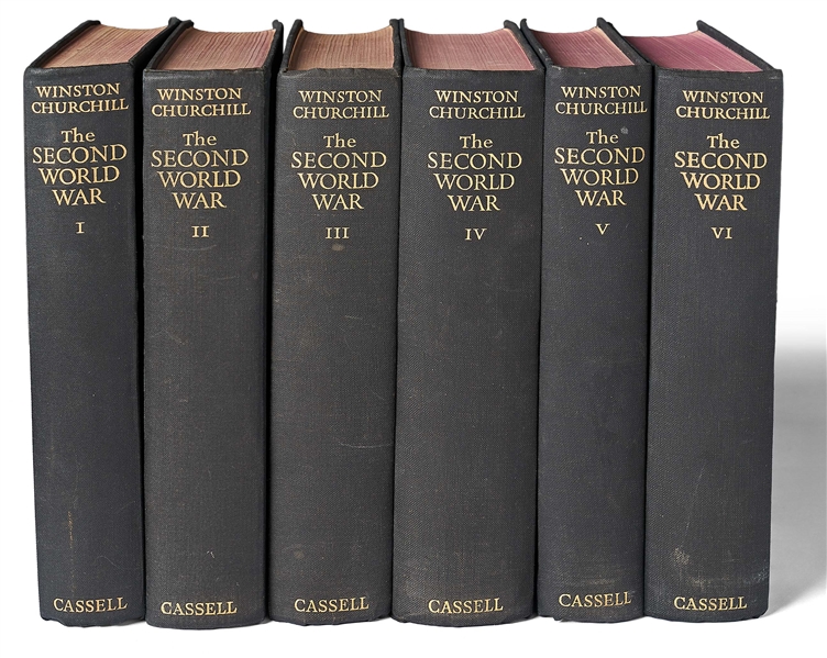 Winston Churchill Signed First Edition of ''The Second World War'' -- Volume I Signed & Dated 1950 by Churchill Without Inscription