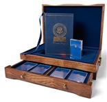 Ronald Reagan Signed ''An American Life'' Special Limited Edition -- Housed in Luxury Oak Case
