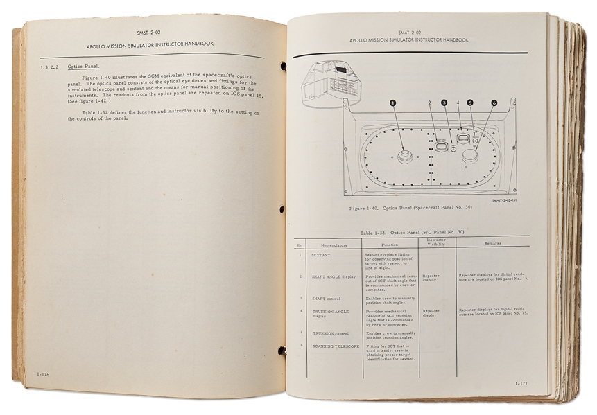 Original ''Apollo Mission Simulator Instructor Handbook'' from 1966