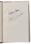 Wernher von Braun Signed First Edition of ''The Rockets' Red Glare'' -- Co-Author Frederick I. Ordway III's Personal Copy, Also Signed by Him